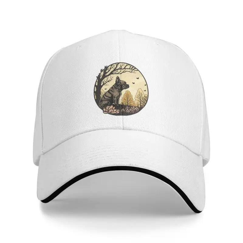 

Punk Retro Cute French Bulldog Baseball Cap Women Men Breathable Dad Hat Performance