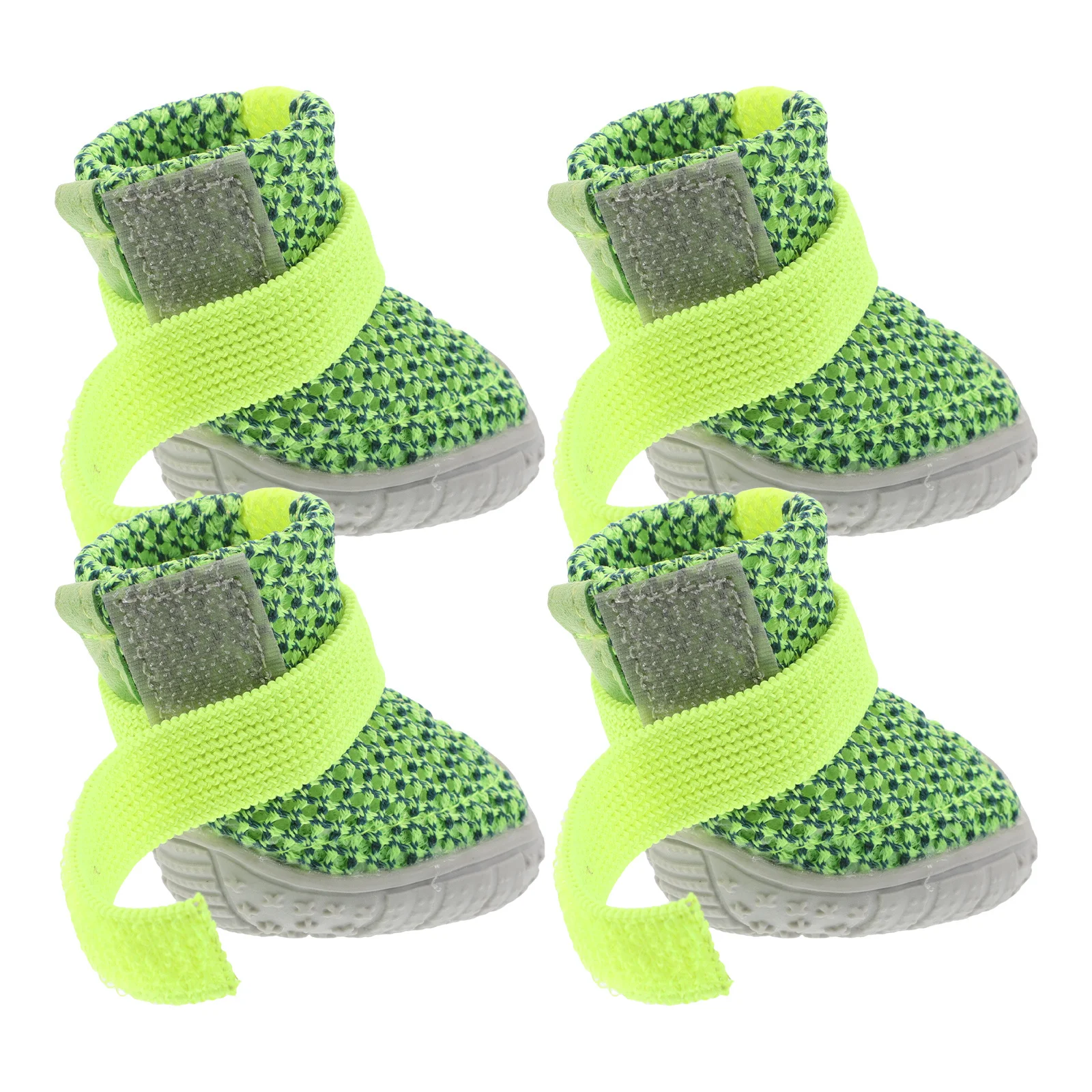 

4Pcs Small Dog Sports Sneakers Non Slip Breathable Lightweight Dog Shoes Outdoor Protective Walking Running Sneakers for Dogs