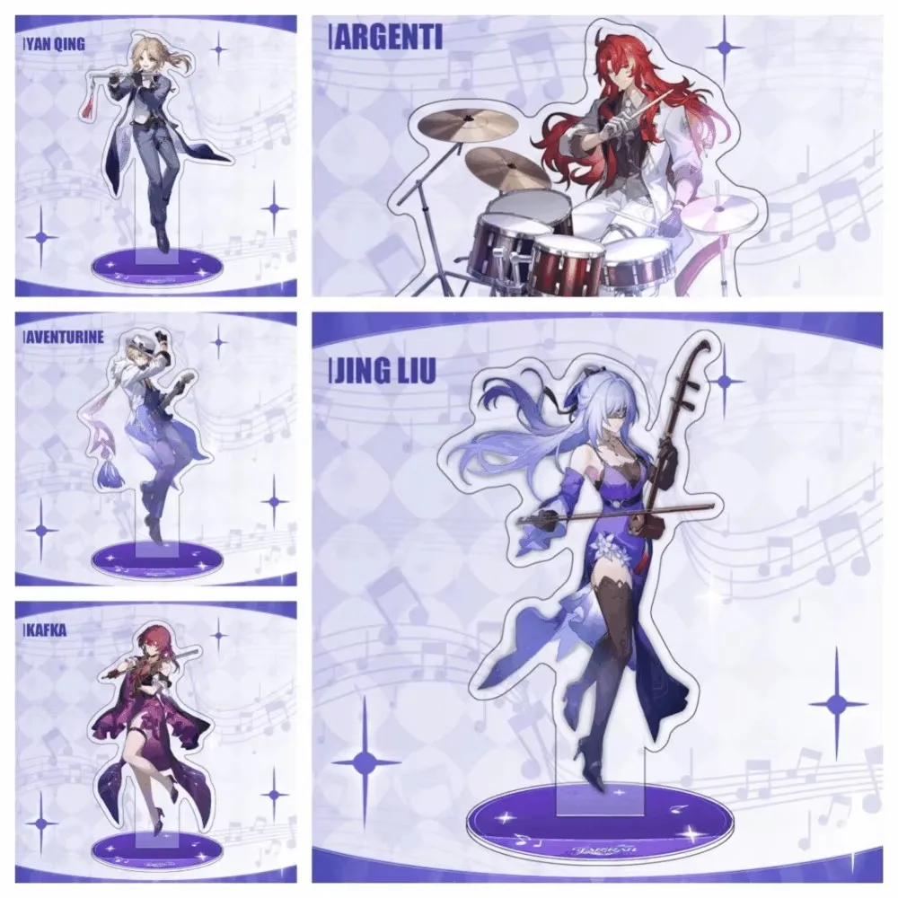 

Anime Honkai:Star Rail (concert) Tarot Card Acrylic stand Keychain for Accessories Bag Pendant Key Chain Ring Jewelry Gifts