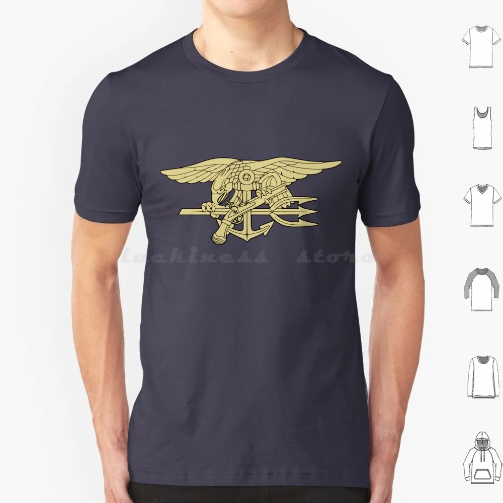 United States Navy-Special Warfare Insignia T Shirt Big Size 100% Cotton United States Navy Special Warfare Insignia Seal