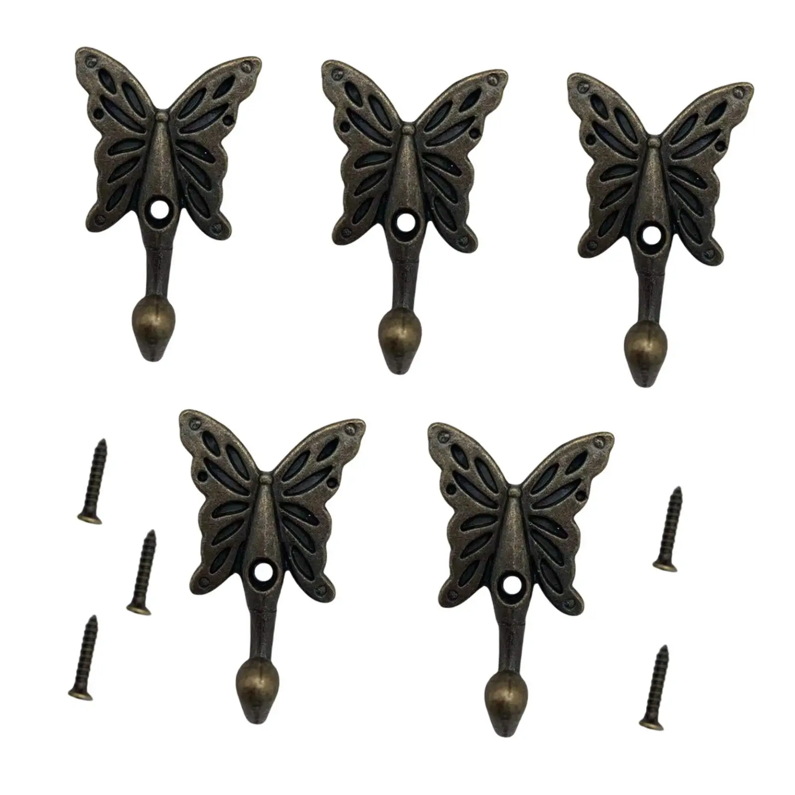 5x Wall Hanger Decorative Space Saving Wall Mounted Ornament Gifts Hat Hook