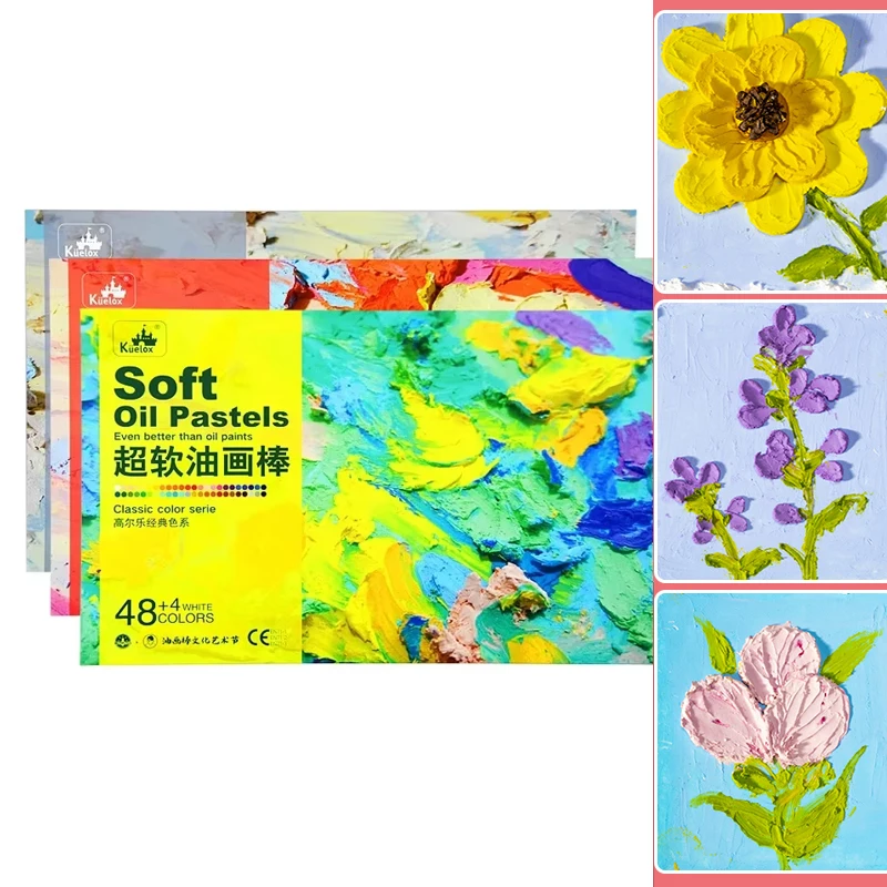 

Kuelox Soft Oil Pastel 24/36/48 Solid Paint Stick Washable Drawing Classic Macaron Morandi Artist Crayon For Gift Art Supplies