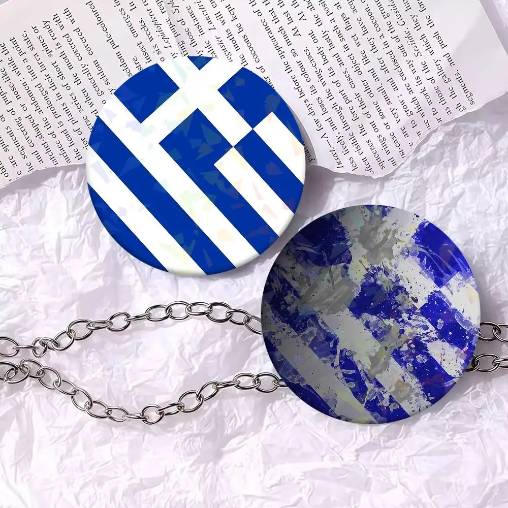 Grc Gr Greece Flag Badge Brooch Creative Figure Brooches Bag Hat Clothing Accessories Gifts