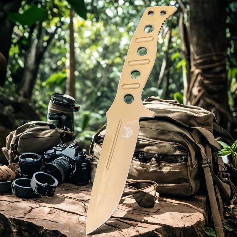 

Sharp Straight Outdoor Camping Knife CPM-3V Steel One-Piece Molding With Sheath Wilderness EDC Survival Rescue Hunting Knives
