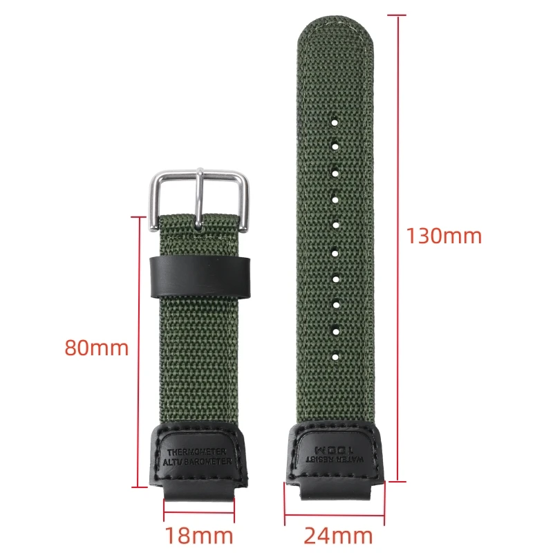 18mm Nylon Watch Band for Casio AE-1200 1300 AE-1000W F91W F84 AEQ-110W SGW-300H 400H 500H 800H 216H 735H W-215 MRW-200H Strap