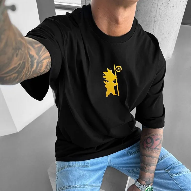 للجنسين لعبة دراغون بول Z جوكو أنيمي الجرافيك تي شيرت الرجال النساء قصيرة الأكمام المحملة الشارع الشهير الصيف المتضخم ملابس علوية غير رسمية Y2k الملابس #5