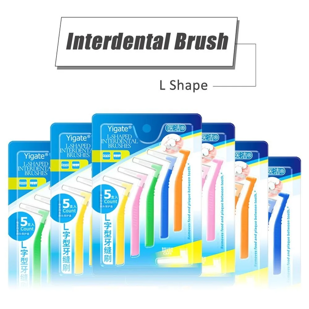 10pcs Orthodontics Braces Interdental Brush New L Shape Dental Brackets Toothpick Clean Between Teeth Mini Toothbrush