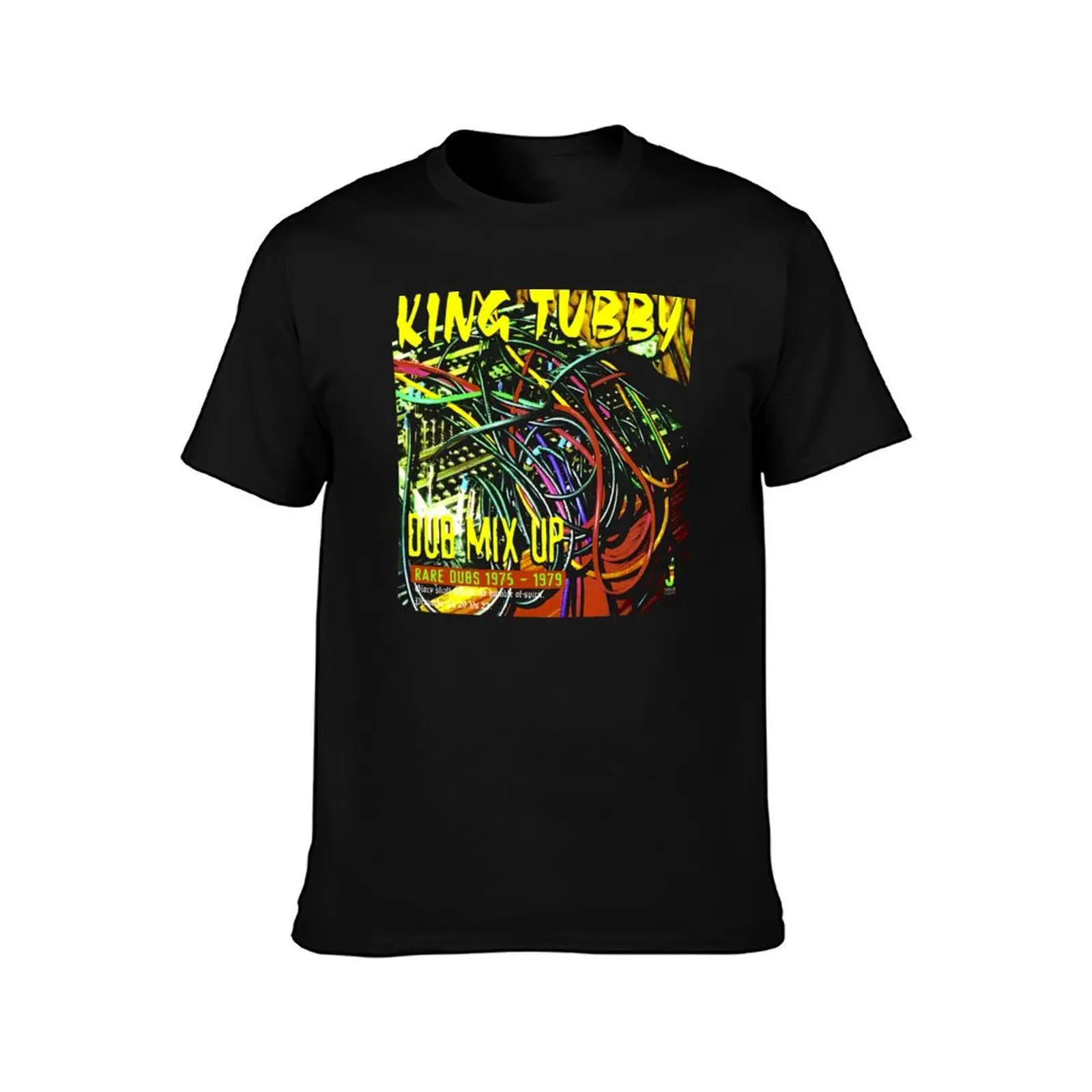King Tubby Dub Mix Up ( Rare Dub 75 - 79 ) T-Shirt, Summer Casual Cotton Tee, Oversized Streetwear Tops, Vintage Graphic Print