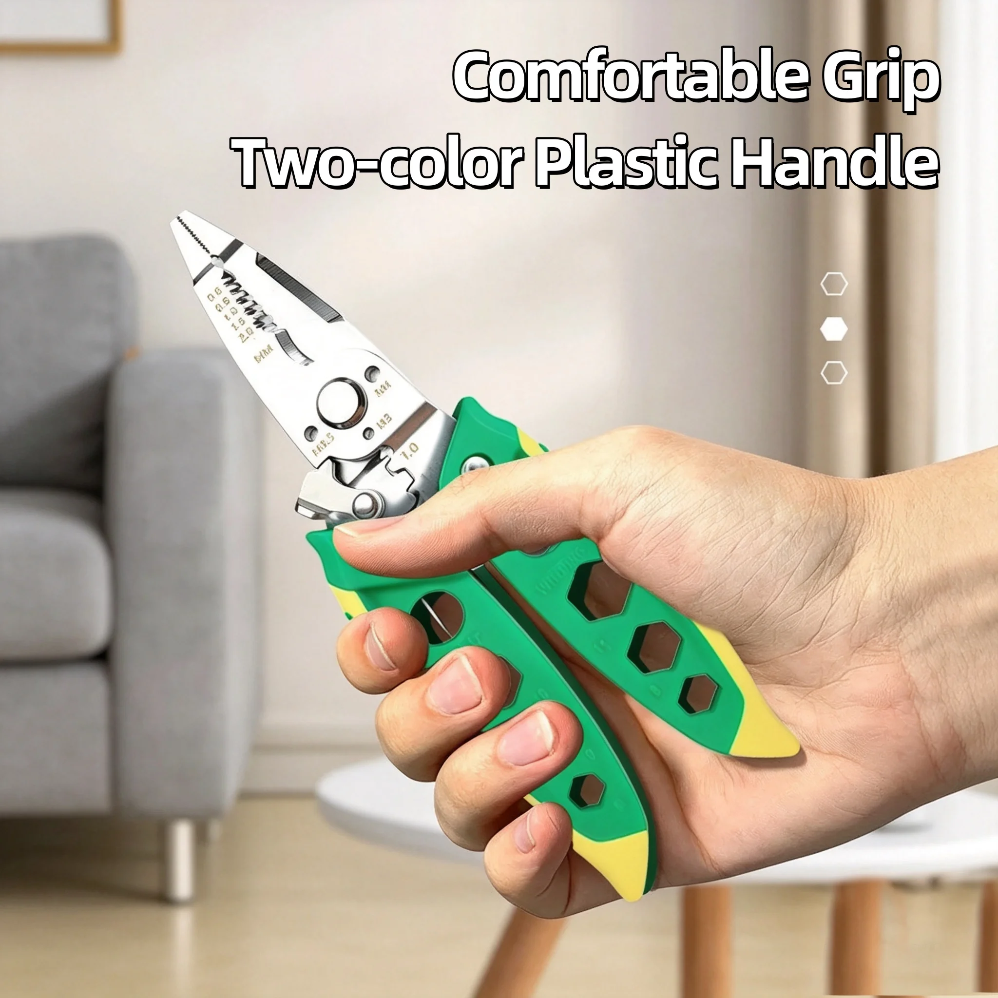 7 Inch Multipurpose Wire Stripper Professional Electrician Crimper Pliers For Wire Stripping Cable Cutting Hand Tools