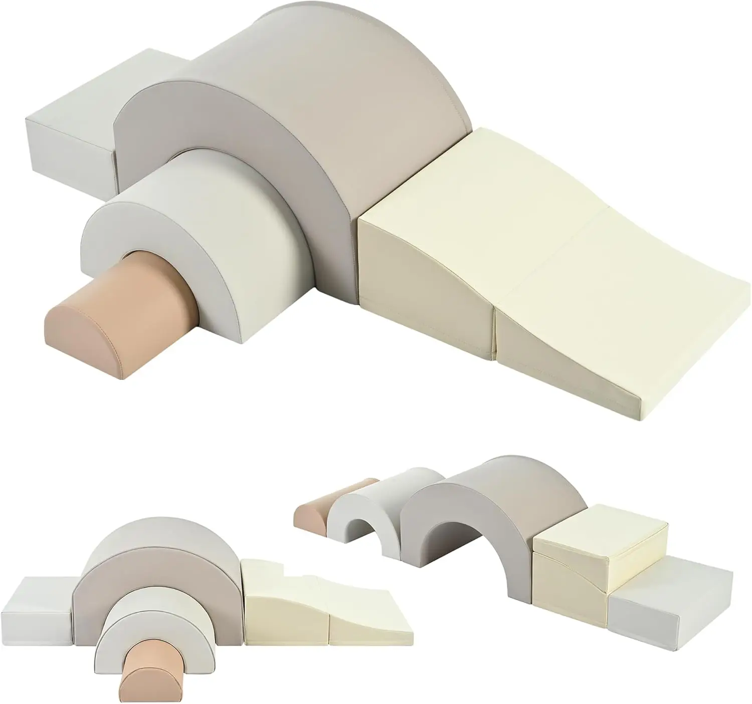 

Мягкий игровой набор Rainbow, мягкие игрушки для восхождения для малышей со складными горками, детские мягкие пенопластовые блоки для восхождения и ползунки в помещении