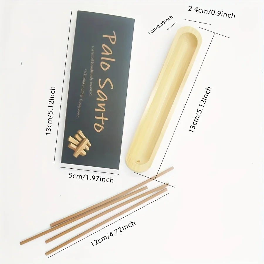 [45-Piece Panlosanto Handmade Aromatherapy Stick Set with Bamboo Base] Long-Lasting Fragrance, Yoga Meditation, Home Relaxation, Sleep Aid and Stress Reduction |   Best Friend Gift, Home Decor, Yoga Aromatherapy, Stress Relief Gift, Aesthetic Home Accessories, Elegant Aroma Diffuser, Long-Lasting Fragrance Stick, Sandalwood Fragrance, Aromatherapy Set, Meditation Enthusiasts, Relaxation Seekers