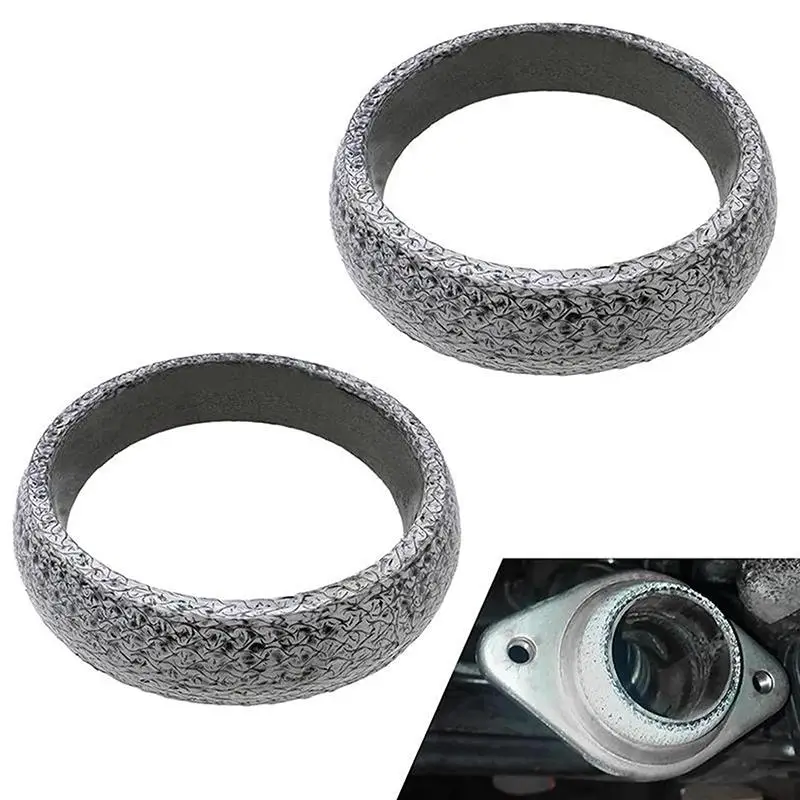 Universal Exhaust Donut Gasket Heat Resistant Tight Seal Ring Muffler Replacement for Daily Car Maintenance