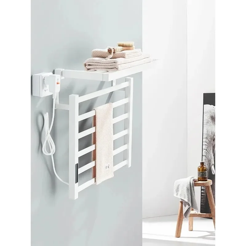 

Electric Heating Towel Rack Digital Temperatur Display Towel Warmer Rail Smart Home Heated Towel Bar Aluminum