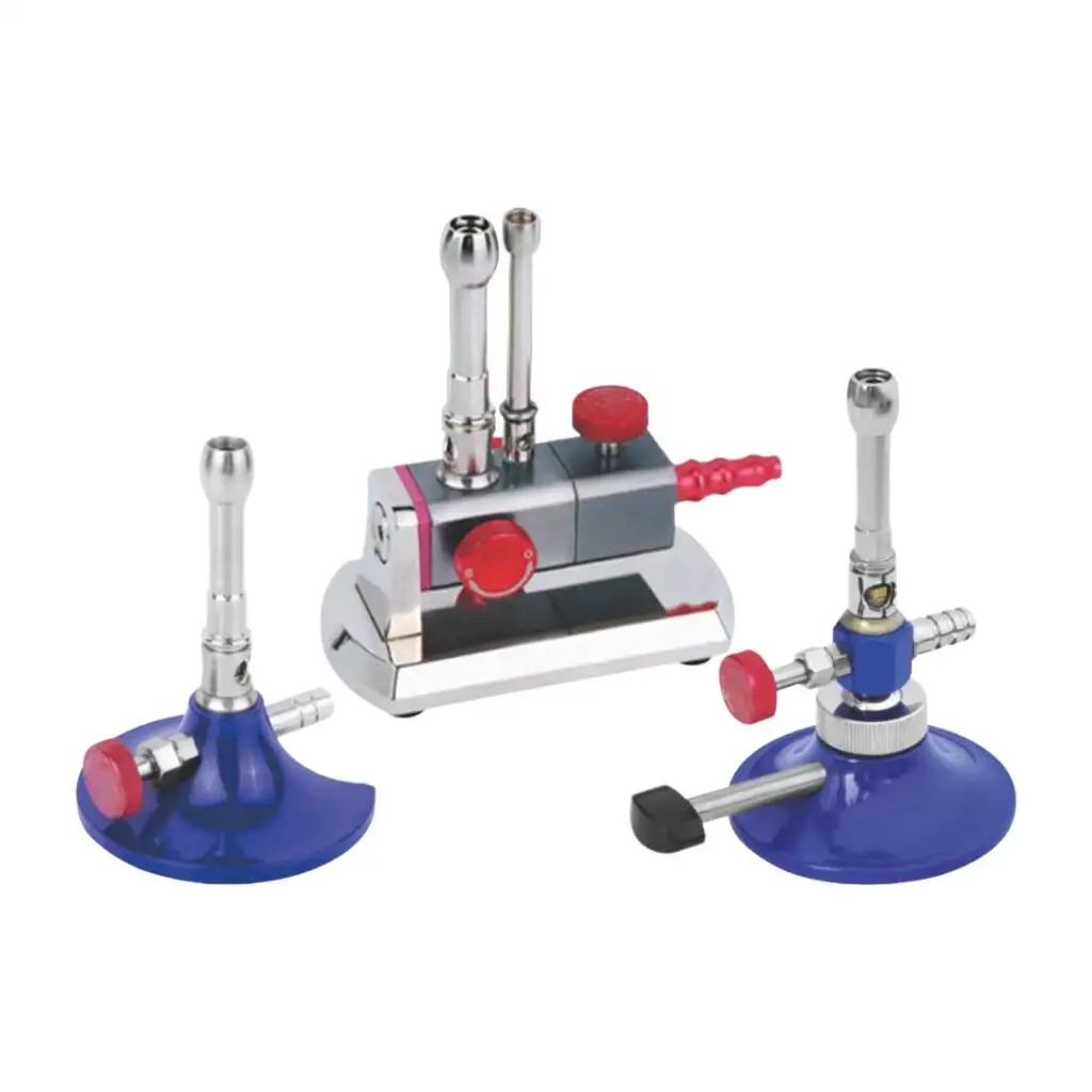 Dental Micro Gas Light Bunsen Burner Adjustable Rotatable Double/ Single Tube Gas Propane Light Dentistry Lab Heating Tools