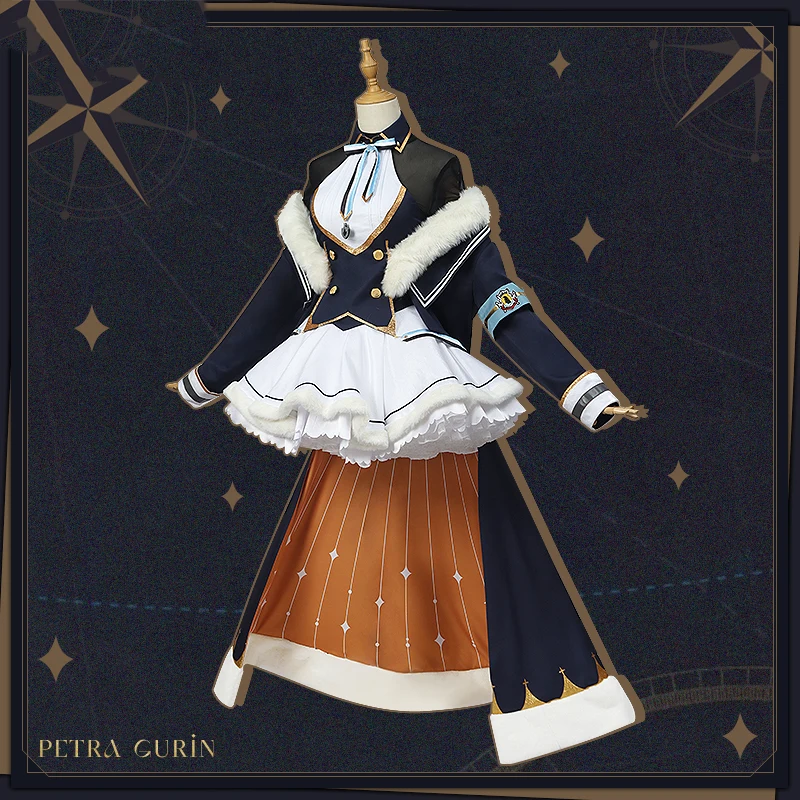 COSLEE Amine Vtuber NIJISANJI Petra Gurin Cosplay Costume Women Fashion Uniform Coat Top Skirt Belt Halloween Party Outfit XS-XL