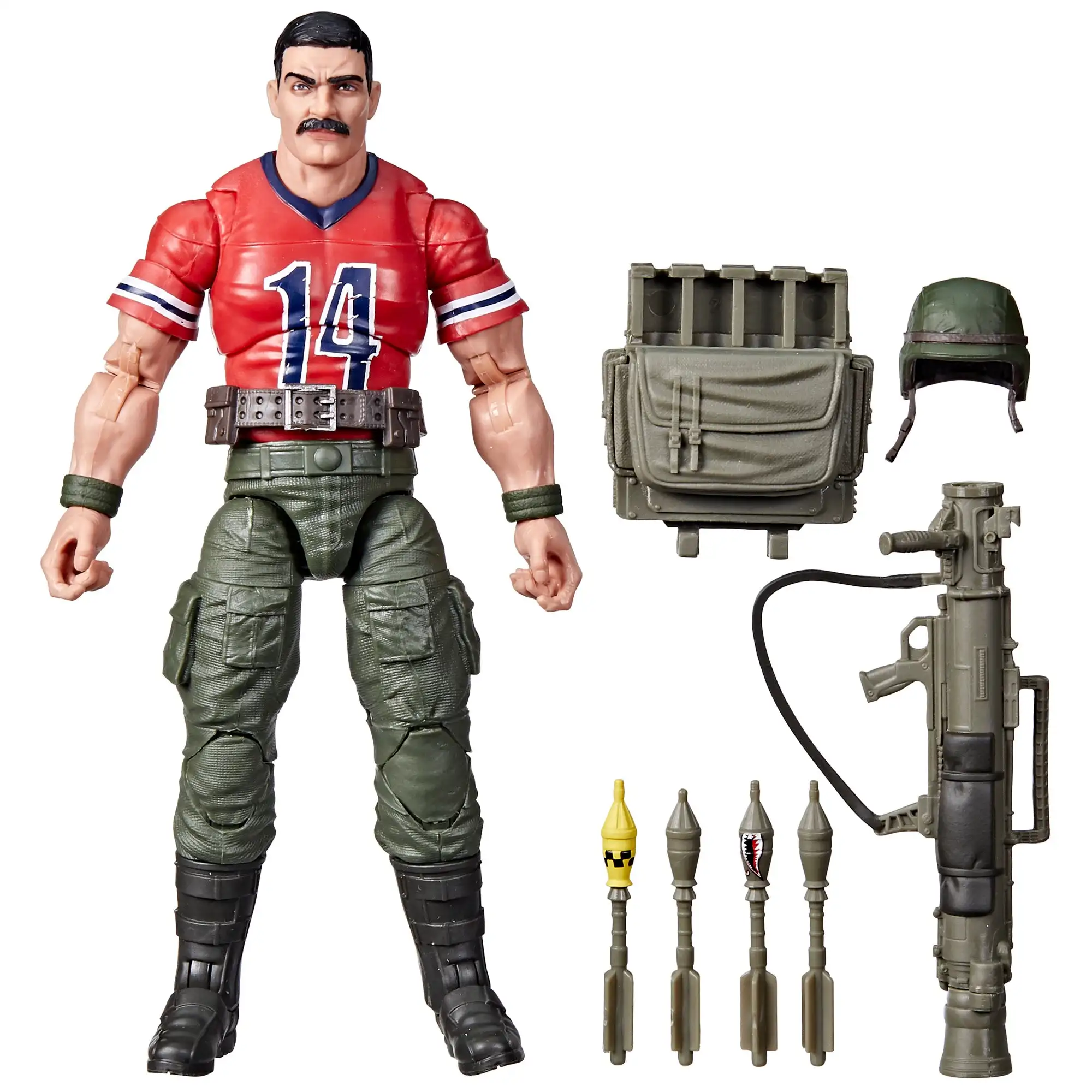 Em estoque original Hasbro G.i. Joe Classified Series David L Bazooka Katzenbogen Anime Figura de ação Modelo Coleção Brinquedos