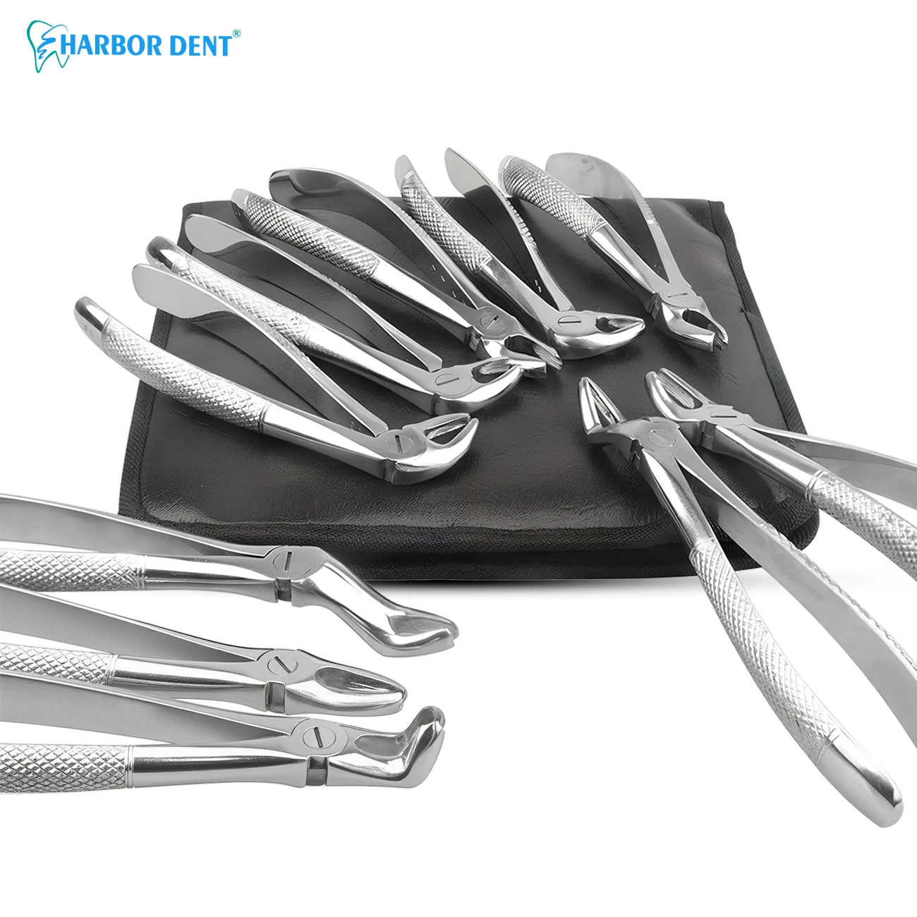 10Pcs Set Dental Extraction Forceps Kit for Adults Tooth Elevator Pliers Dentist Surgical Instruments Oral Surgery Tools