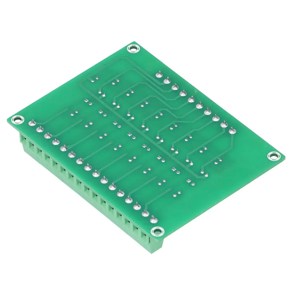 Relay Board 8 Channel Signal Converter 24V To 5V Frequency 20KHZ Isolation Board PLC Signal Converter Optical Module Board Rails
