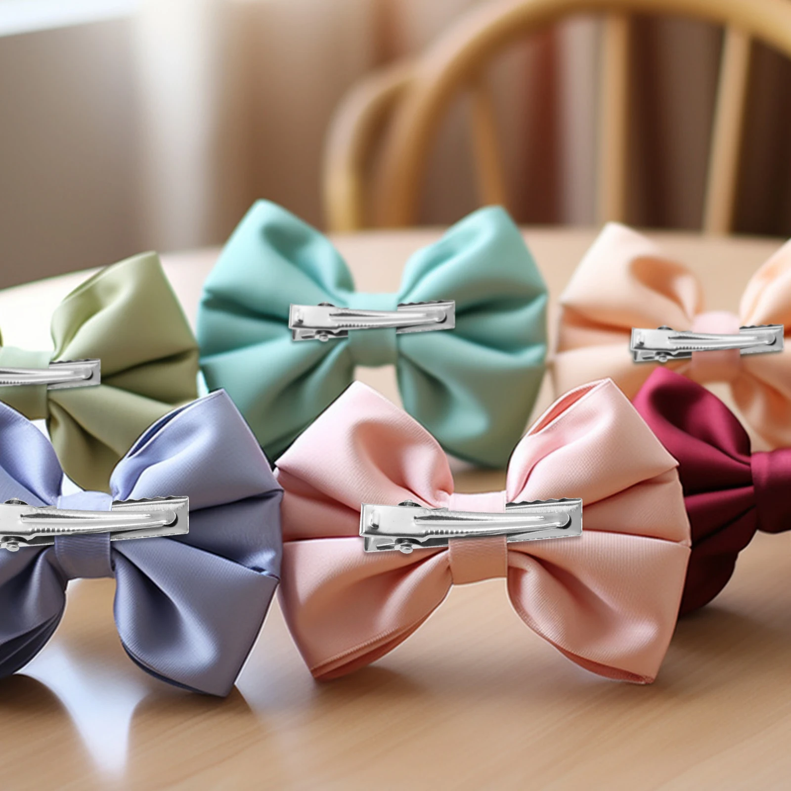 

100pcs 4Cm Clip Hair Mini Flat Alligator Hair Clip Metal Alligator Clips For Diy Bow Barrette Styling Craft Project Tool