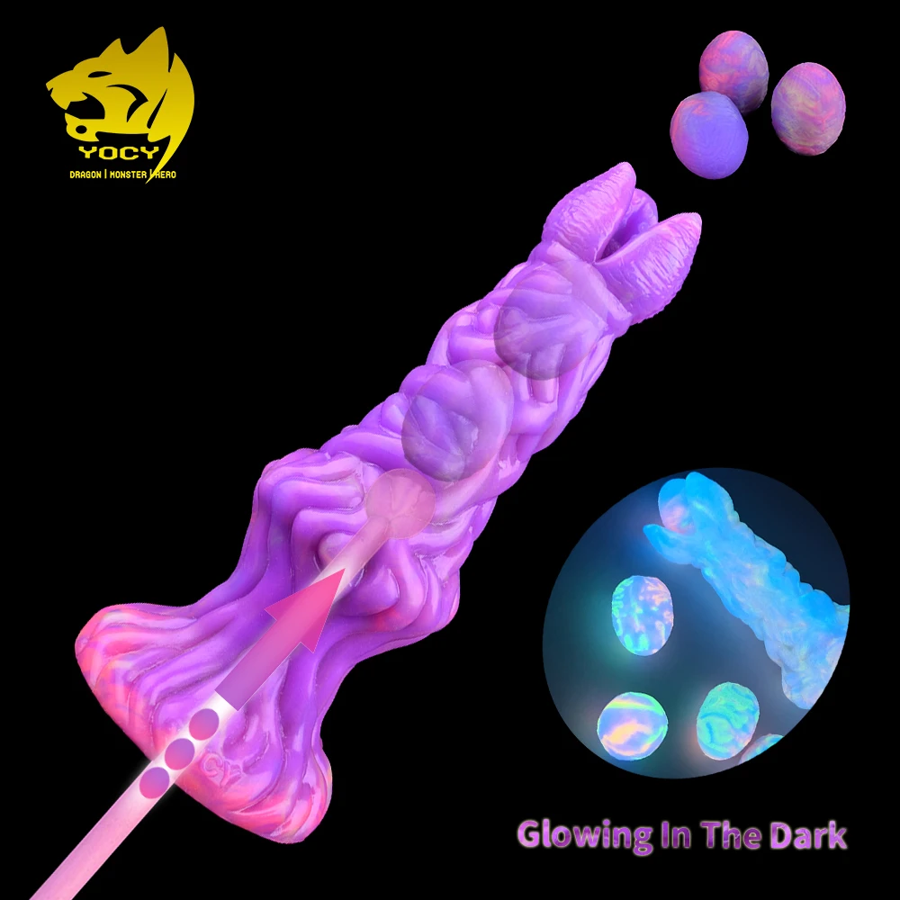 

YOCY Glowing Push On Ovipositor Toy Anal Trainer Lay-Egg Fantasy Vaginal Prostate Climax Alien Sex Toys For Women Men