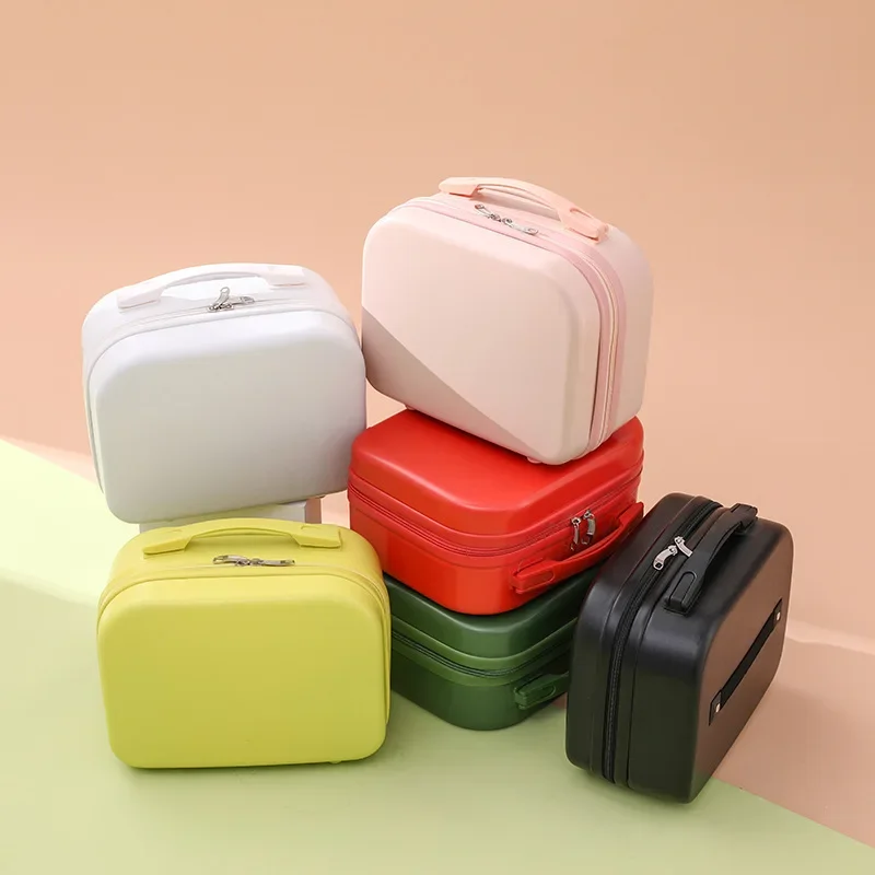 (007) Travel women's mini suitcase 14 inch cosmetic case suitcase new student light boarding