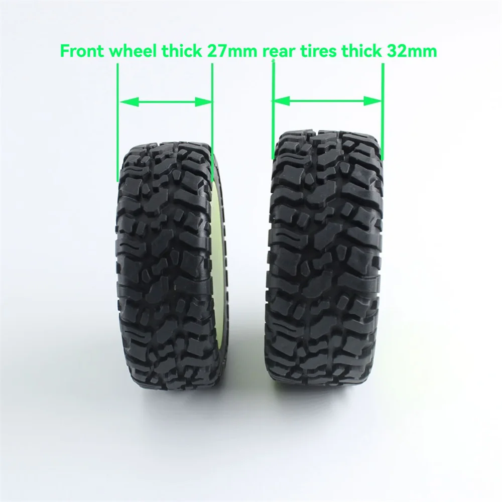 RC Car Rubber Wheel Tyre Wear-resistant Off-road Vehicle Tire Parts for WLtoys 144001/144002/124008/124018/124019/124016/124017