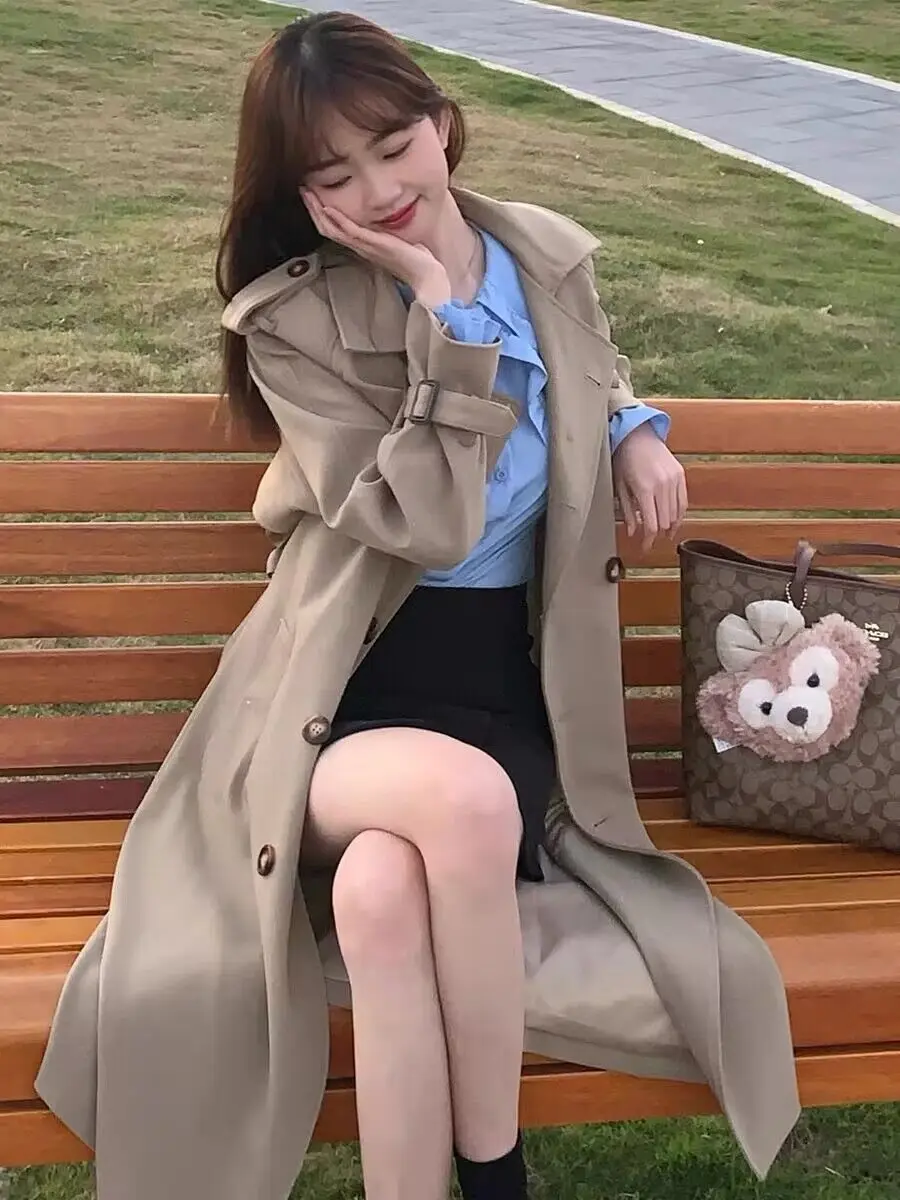 

Women'S Leather Trench Coat Trend 2025 Raincoats Woman For Outdoor Waterproof Summer Clearance Sale Clothing Offers Lady Coats
