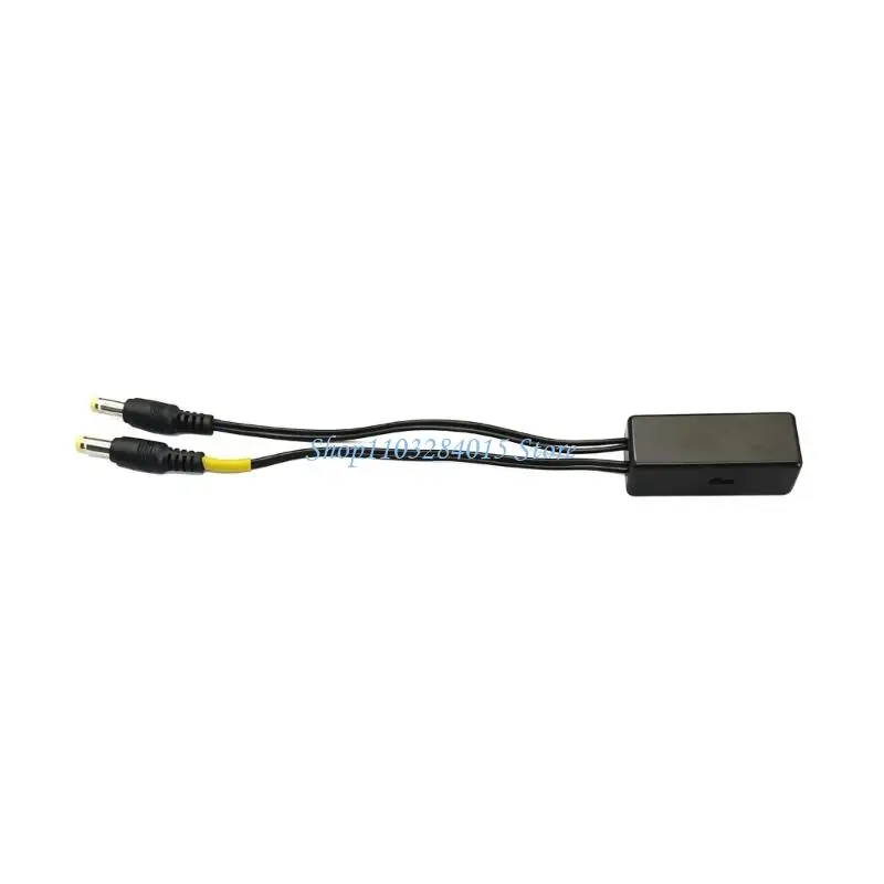 R6FF DC5521 Small Electronics Power Splitter Cable Line for Home Shelf Wiring