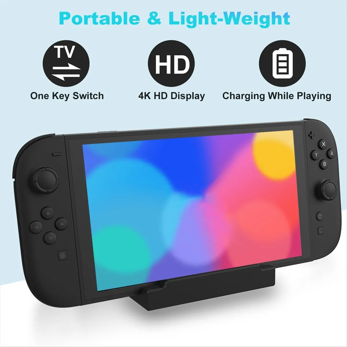 

Зарядная док-станция для игровой консоли Switch2 NS2 - совместимое зарядное устройство с подставкой для видеоконвертера