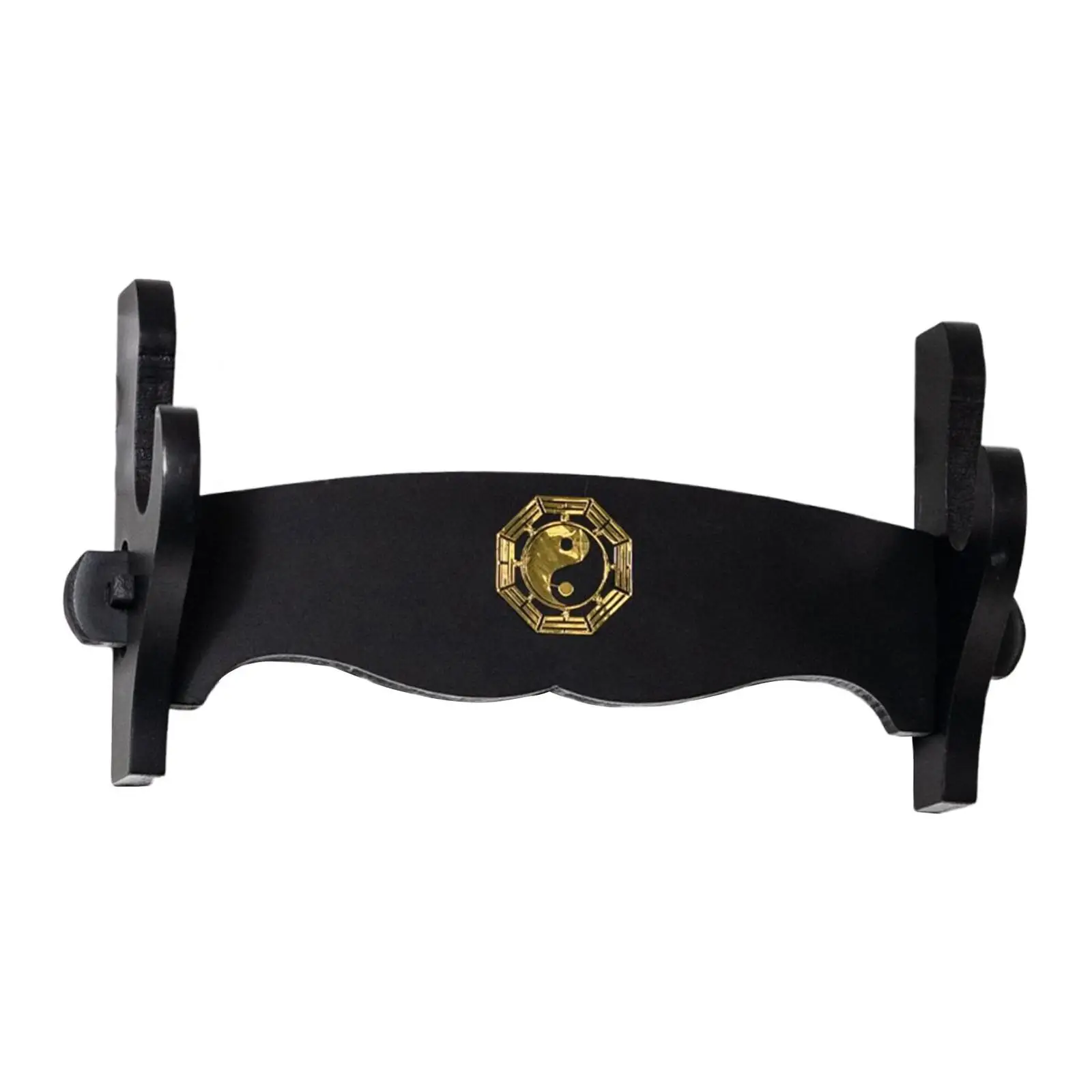 Classical Wall Mount Sword Stand Frame Durable Density Board Display Holder for Sword and Flute