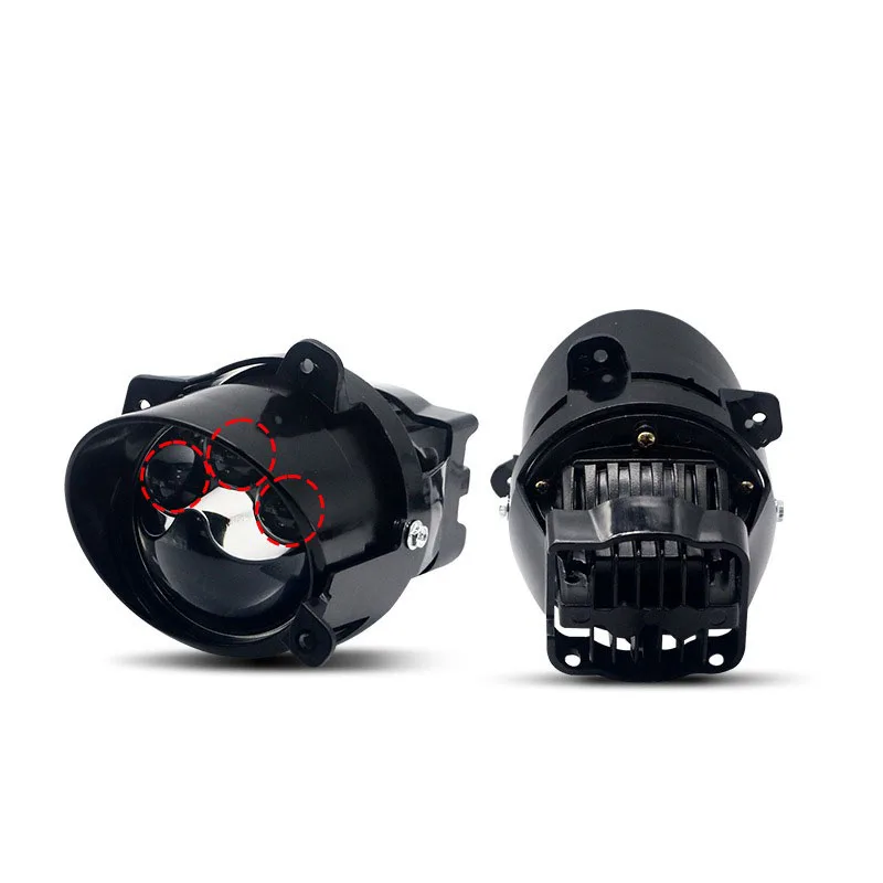 

For Lada Granta 2015 fog light 3 inch bi led projector lens 3000K 6000K 4300K Green Lemon laser lens