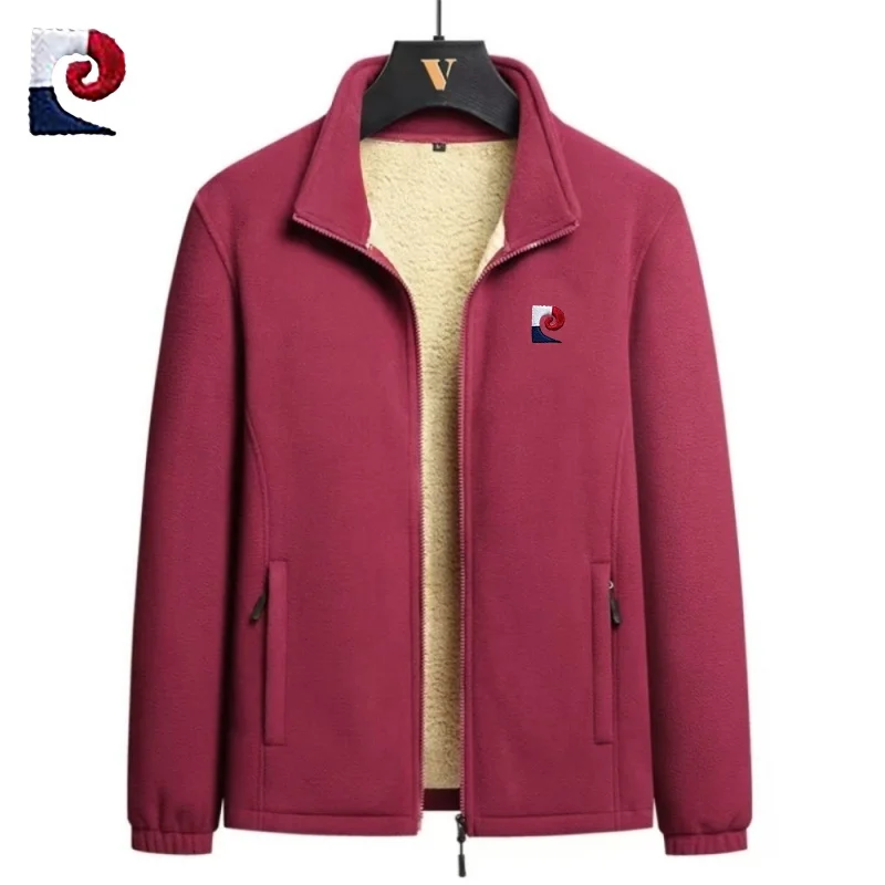 

Autumn and winter men's high-quality thick jacket, new fashionable and casual outdoor windproof and warm versatile top