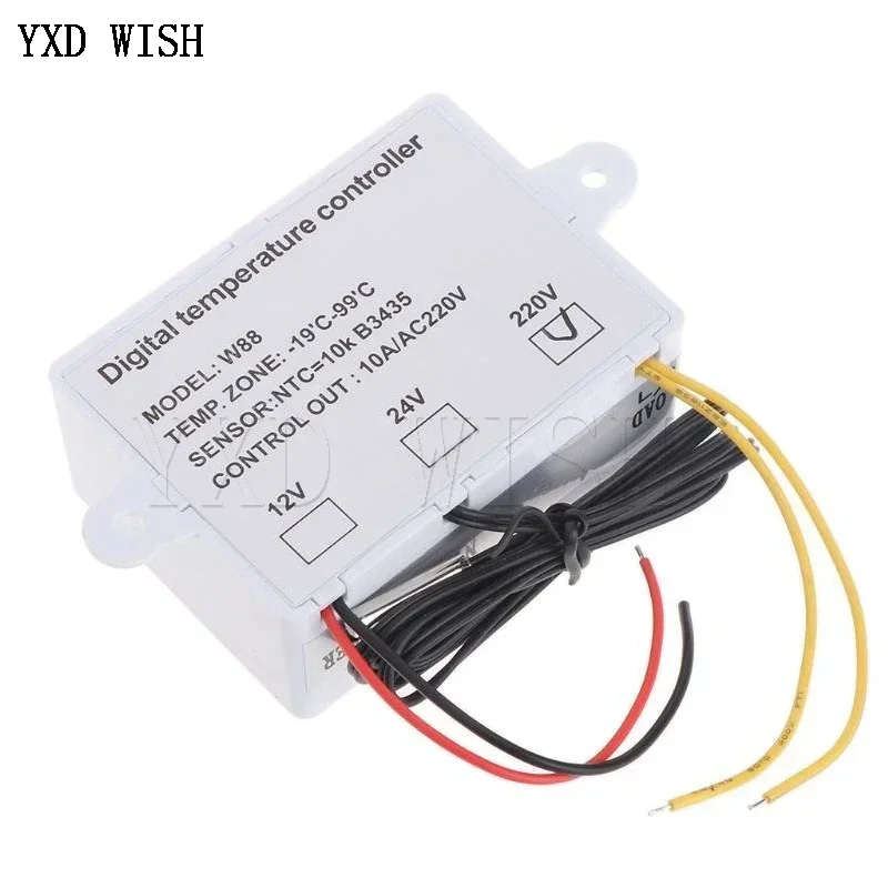 XH-W1411 Thermostat LED Digital Temperature Controller 12V/220V 10A Switch Thermometer Smart Temperature Regulator W88 W1411