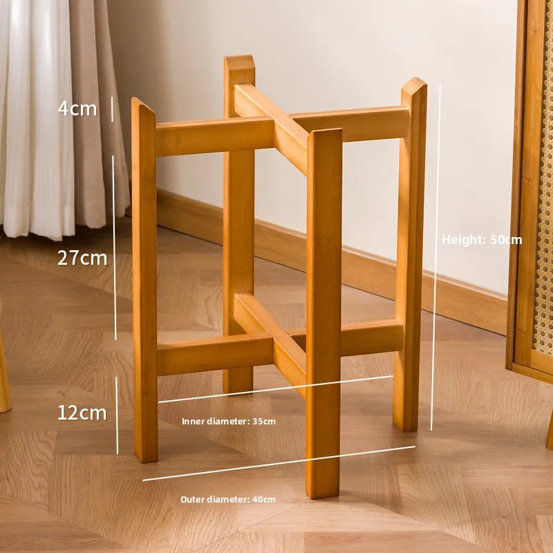 support-de-fleurs-en-bambou-pour-balcon-exterieur-et-interieur-avec-cadre-en-bois-robuste-siege-en-bois-a-quatre-pieds-et-reservoir-d'eau