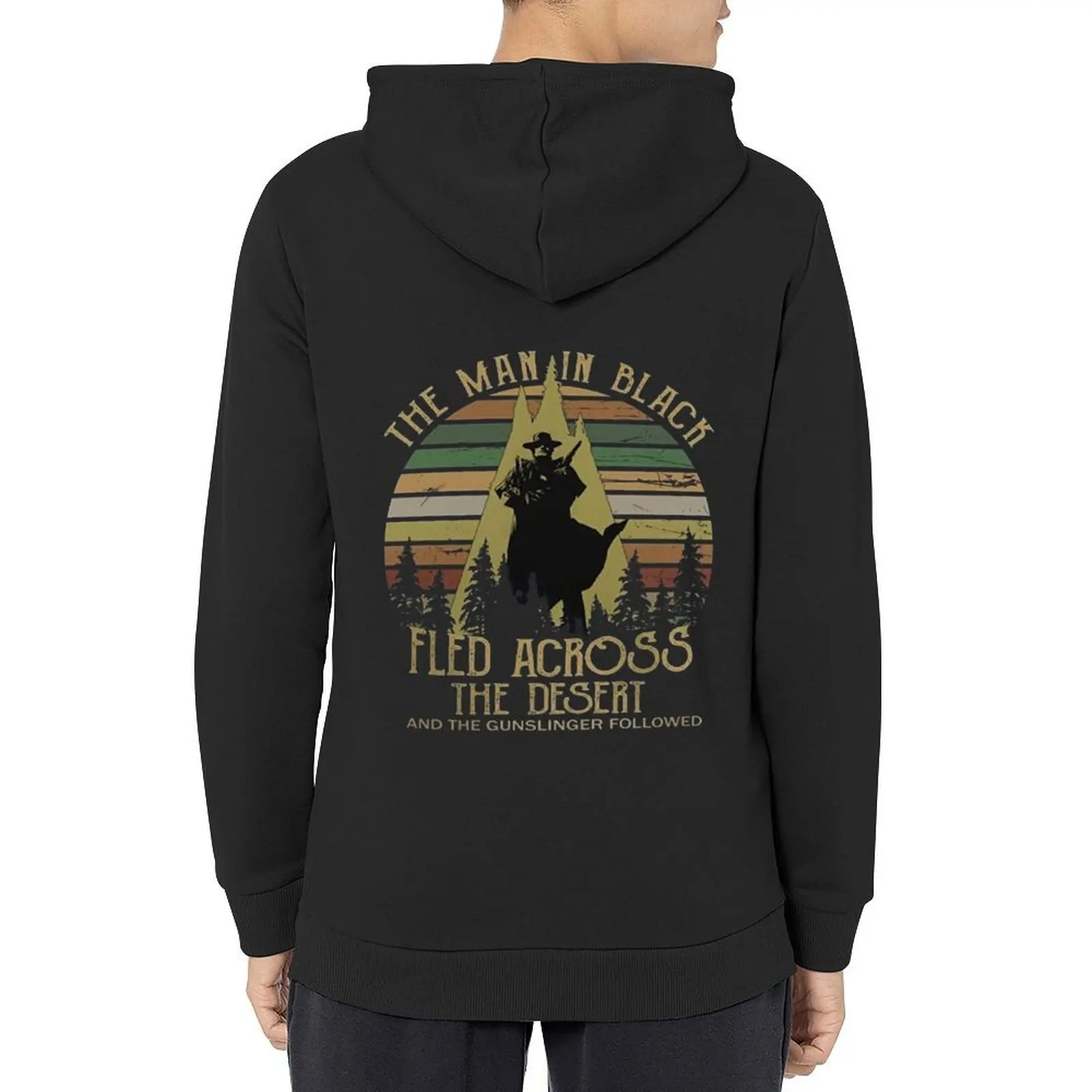 

The Man in Black Fled Across The Desert and The Gunslinger Followed Hoodie graphic t shirts men winter clothes tracksuit