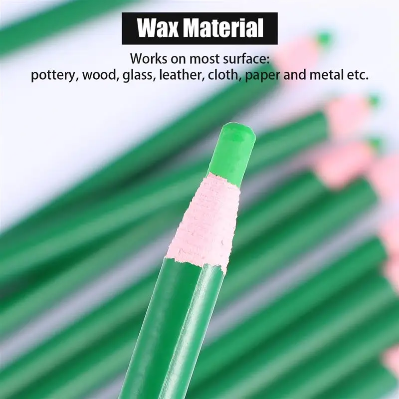 China Marker Pencil Peel Off Pencils Wax Pen White Paint Crayon Black Marking Chalk Sewing Fabric Glass Body Crayons