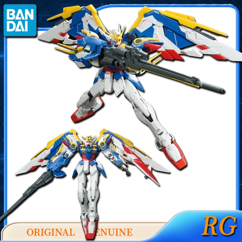 Bandai โมเดลสะสมของขวัญเด็ก, ของเล่น Action FIGURE Anime เดิมปีก RG ของแท้สำหรับเด็กหญิงเด็กชาย