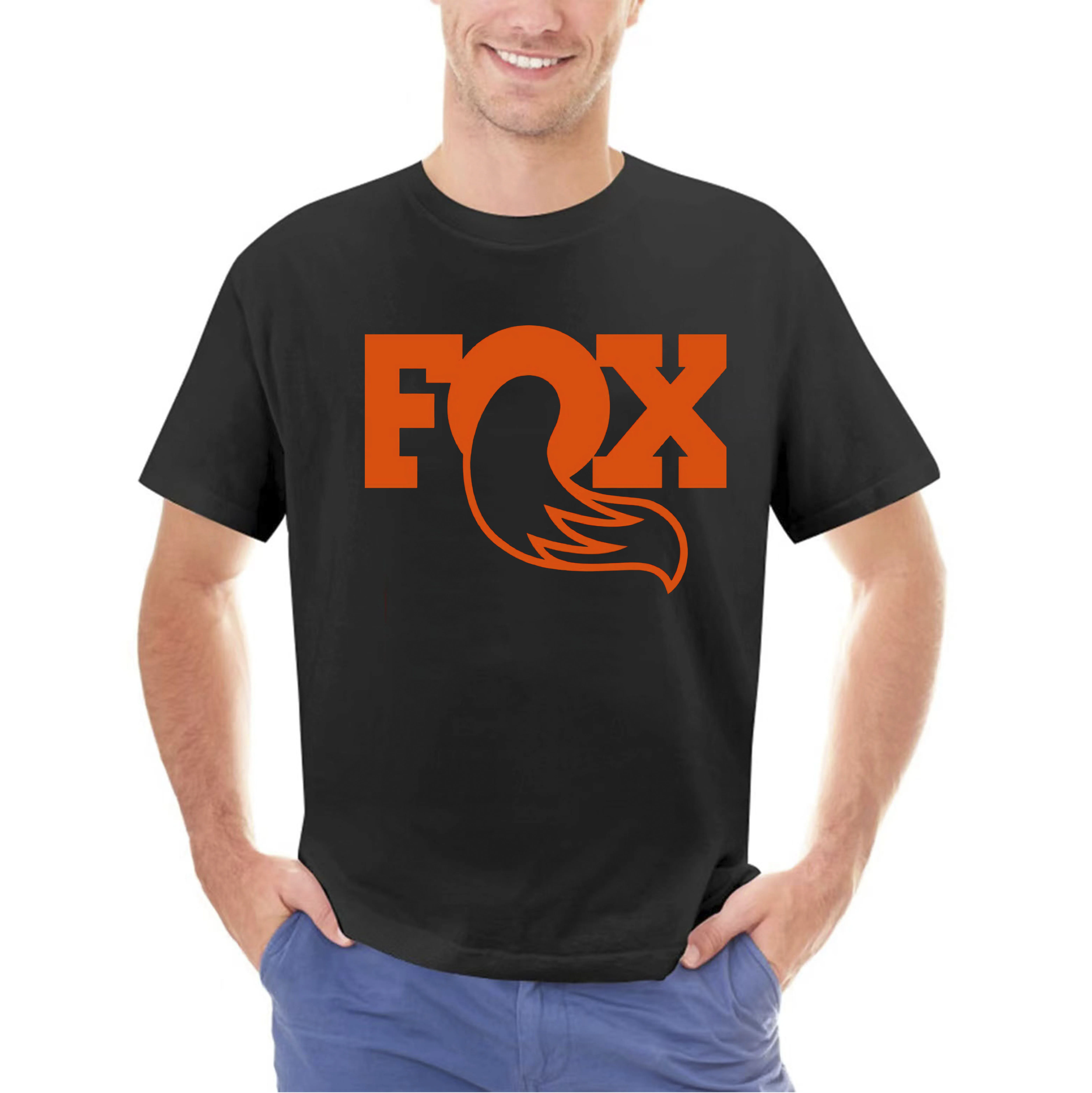 New Fox Factory RIDEFOX Forks Suspension Men's Black T-Shirt S-3XL Colorful O Neck Tee Shirt