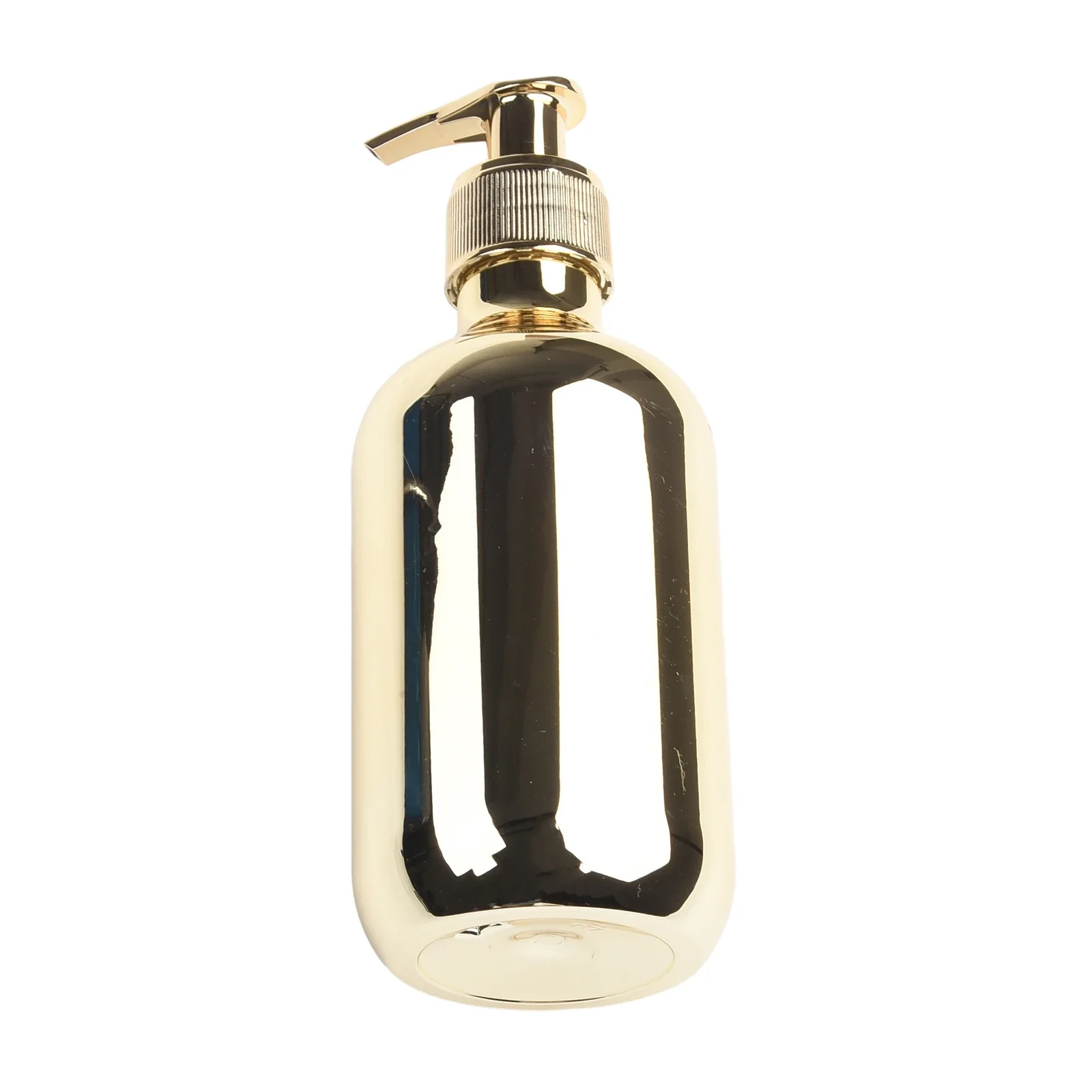 PET Plastic Soap Bottles 300ml Hand Soap Dispensers Gold Chrome Suitable for Dish Soap Hand Soap Lotion Body Wash