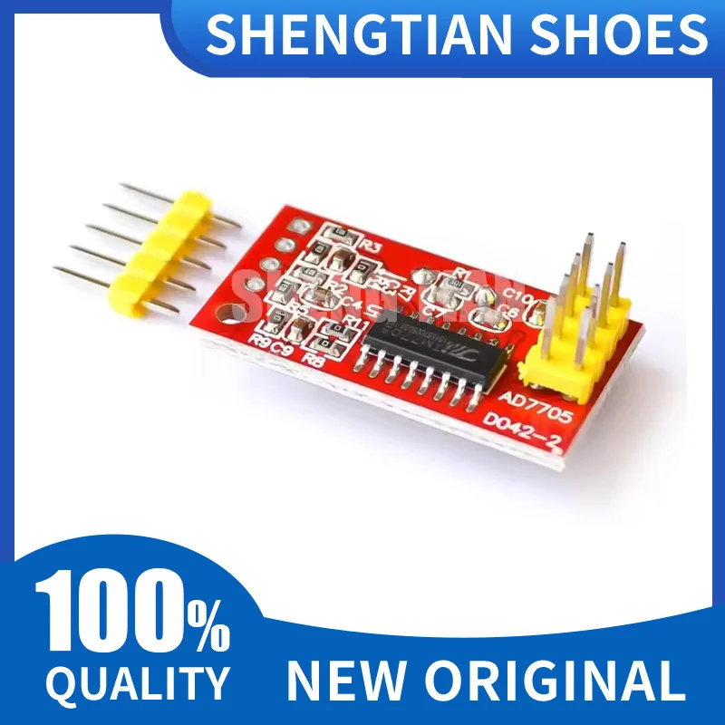 AD7705 Dual 16 bit ADC Data Acquisition Module Input Gain Programmable SPI Interface TM7705