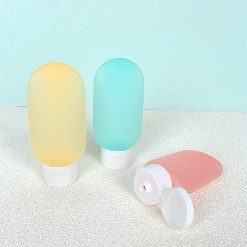 Garrafa De Viagem De Silicone Portátil Garrafa De Loção Recarregável, Recipiente De Shampoo À Prova De Vazamento, Squeeze Tube Garrafa Vazia, Armazenamento De Cosméticos