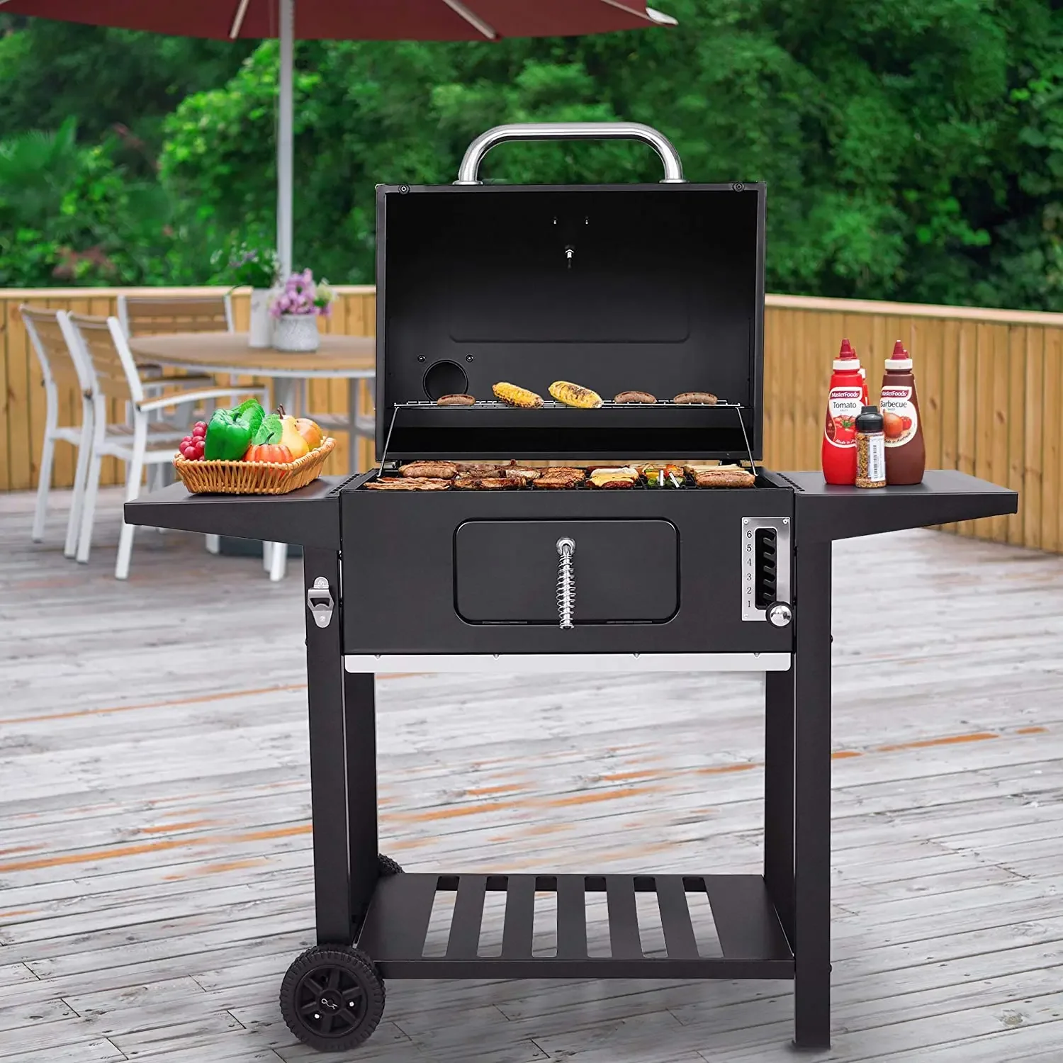 Outdoor garden patio Charcoal Grill BBQ Smoker Picnic Camping Patio Backyard cooking grill