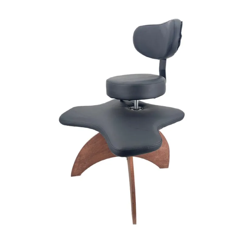 

Cross Leg Chair with Lumbar Support and Adjustable Stool, Home Office Desk Chair, Flexible Design for Kids