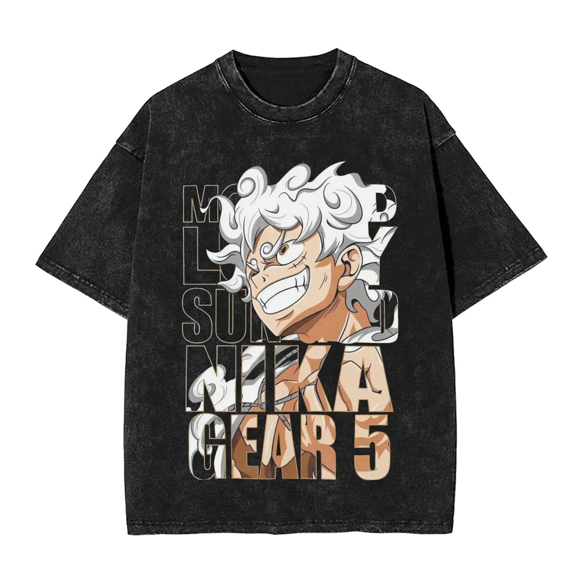 Men Luffy One Piece Gear 5 T-Shirts  Tops Beach Aesthetic Short Sleeve T Shirt O-Neck Harajuku Casual Tshirt Cheap