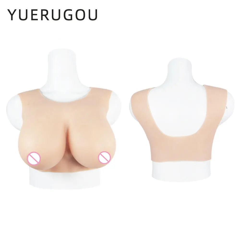 YUERUGOUSilicone Breast Forms Fake Artificial Huge Boobs for Mastectomy Crossdresser Transvestite Sissy Drag Queen Cosplay Chest