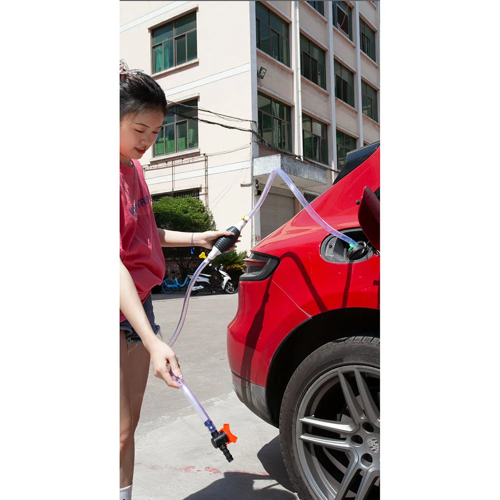 Hand Car Oil Pump Manual Suction Pipe Household Water Absorber Automobile Emergency Siphon Pump Auto Parts