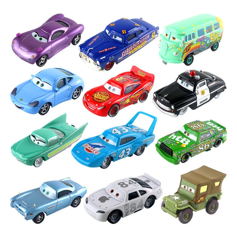 

Машинки 2, Машинки 3: Быстрый Майк, Салли, Флоу Мэйтер, Шериф — Дисней Пиксар, масштаб 1:55, литые металлические машинки, игрушки, подарок на день рождения для детей