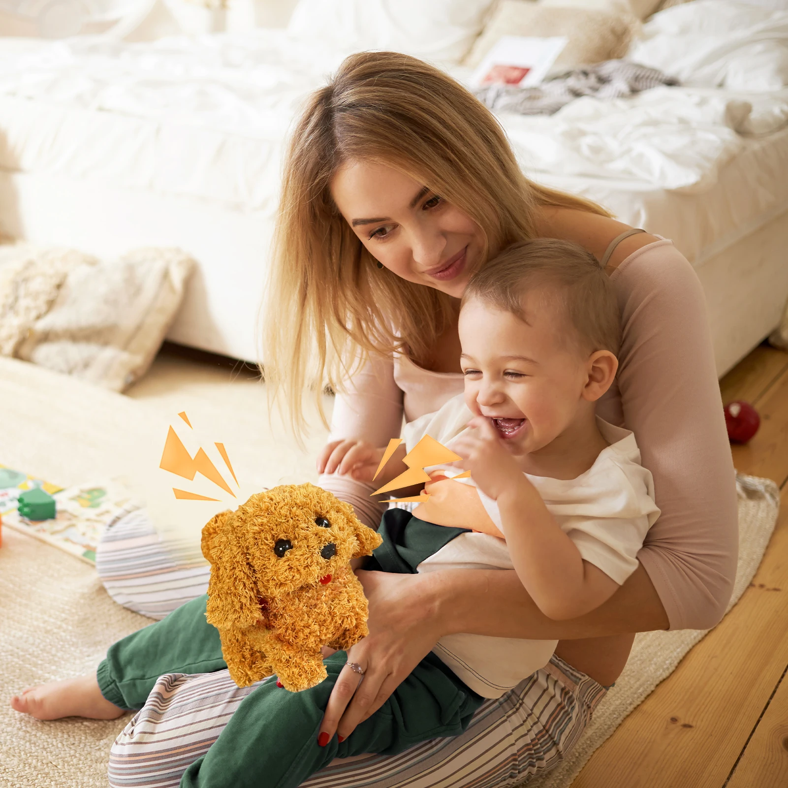 Brinquedos do cão de latido para crianças andando cão gato companheiro eletrônico do cão de latido do animal de estimação, animais de estimação elétricos a pilhas