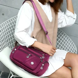 New Women Fashion Waterproof Nylon Oxford Crossbody Bag Shoulder Messenger Bag  High Quality Messenger Handbags Travel Wallet