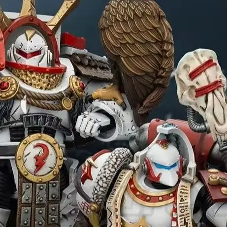 【mt】joytoy-warhammer-40k-1-18-figura-de-accion-white-scars-stormseer-consul-legion-praetor-en-armadura-de-terminador-cataphractii-h142mm